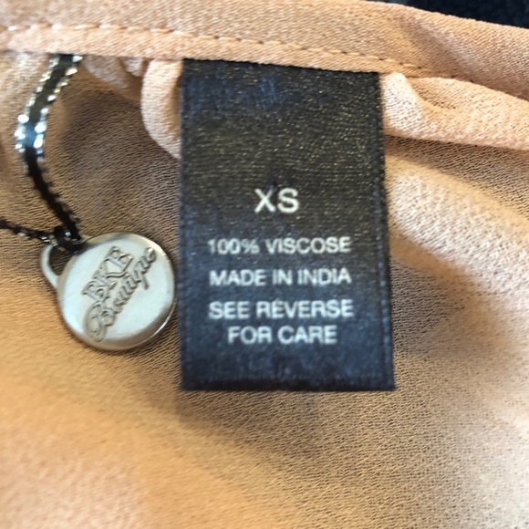 BKE Boutique Sheer Beaded Blouse - Picture 4 of 4